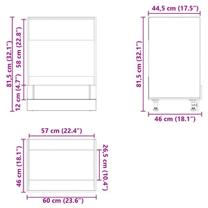 Armadio Forno Lucca Bianco in Legno Multistrato 853757