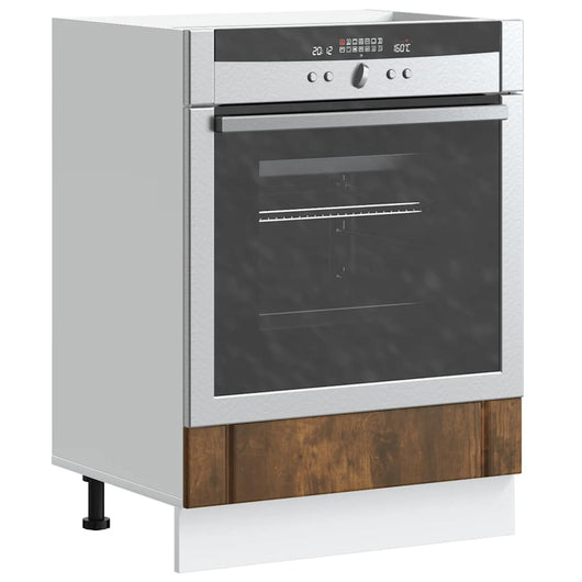 Armadio Forno Lucca Rovere Fumo in Legno Multistrato 853762