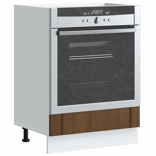 Armadio Forno Lucca Rovere Marrone in Legno Multistrato 853764