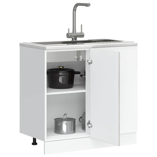 Mobile Base Lavello Grigio Cemento in Legno Multistrato 854292