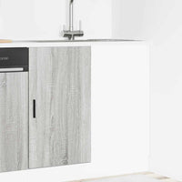 Mobile Base Lavello Grigio Sonoma in Legno Multistrato 854294