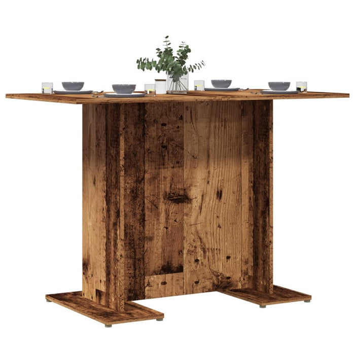 Tavolo da Pranzo Legno Antico 110x60x75 cm in Legno Multistrato 855808