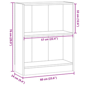 Libreria Legno Antico 60x24x76 cm in Truciolato 855904