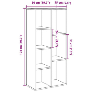 Libreria Legno Antico 50x25x104 cm 855964