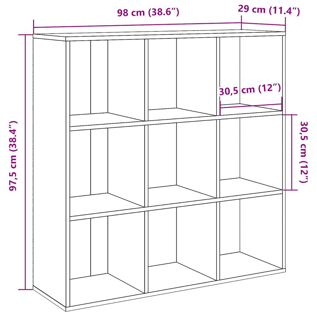 Libreria Legno Antico 98x29x97,5 cm 855968