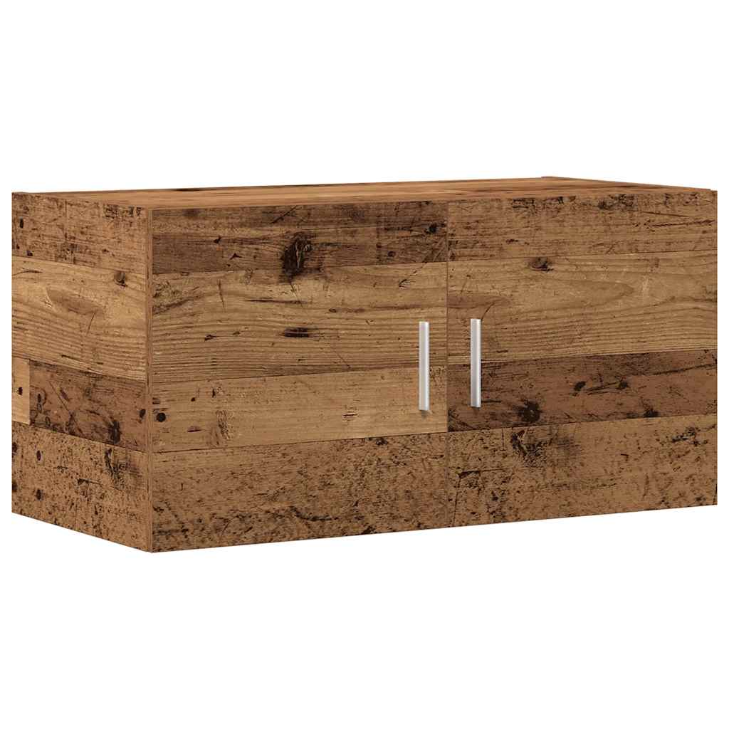 Armadietto da Parete Legno Antico 80x39x40 cm in Truciolato 856028