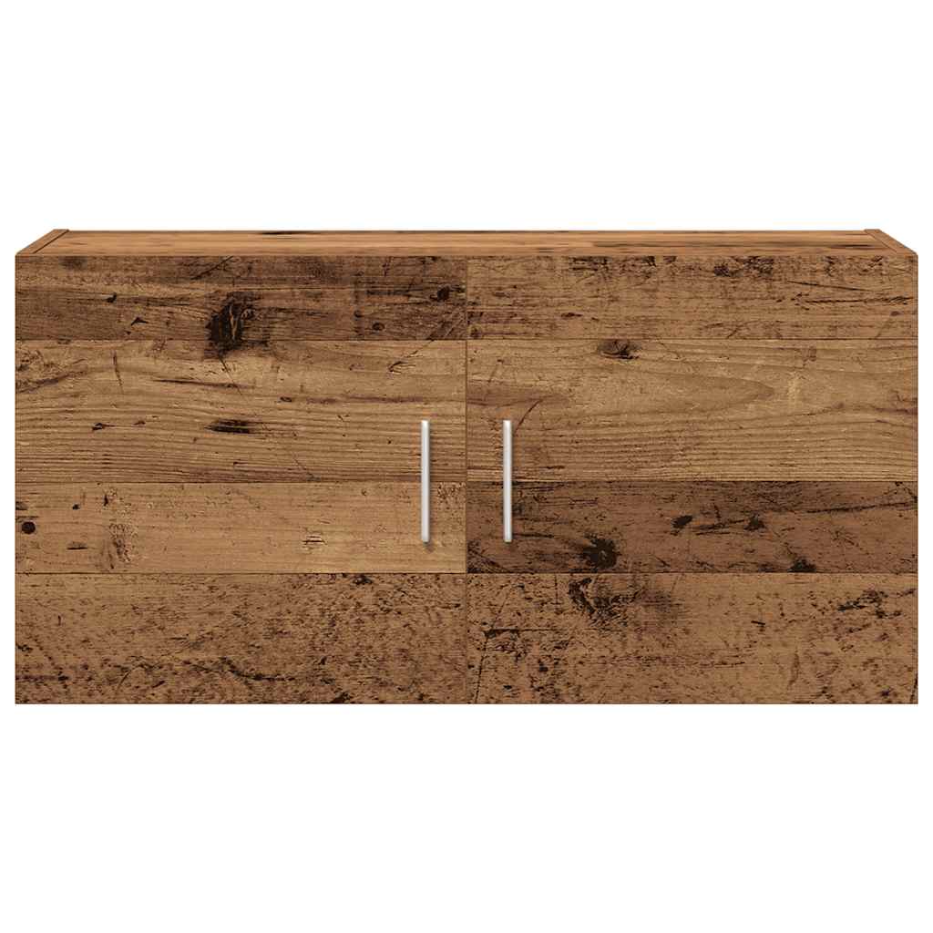 Armadietto da Parete Legno Antico 80x39x40 cm in Truciolato 856028