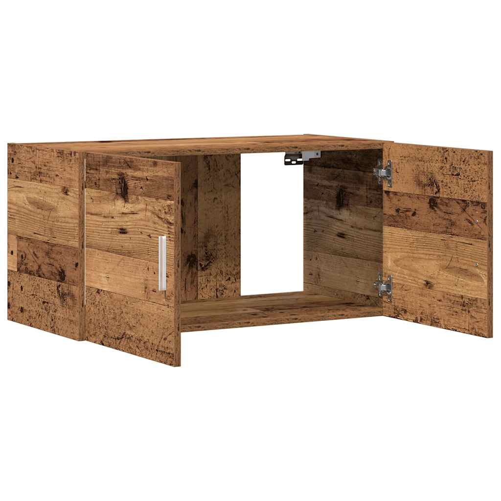 Armadietto da Parete Legno Antico 80x39x40 cm in Truciolato 856028