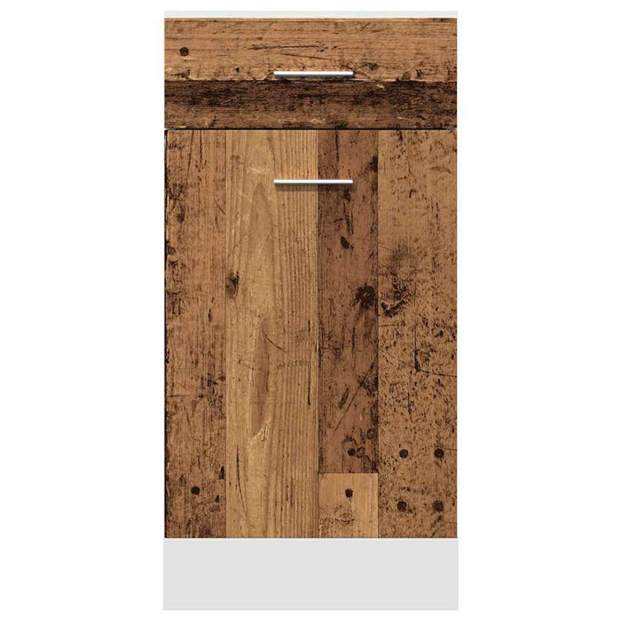 Mobile con Cassetto Legno Antico 40x46x81,5cm Legno Multistrato 856083