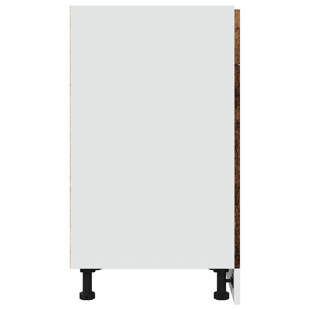 Mobile con Cassetto Legno Antico 40x46x81,5cm Legno Multistrato 856083