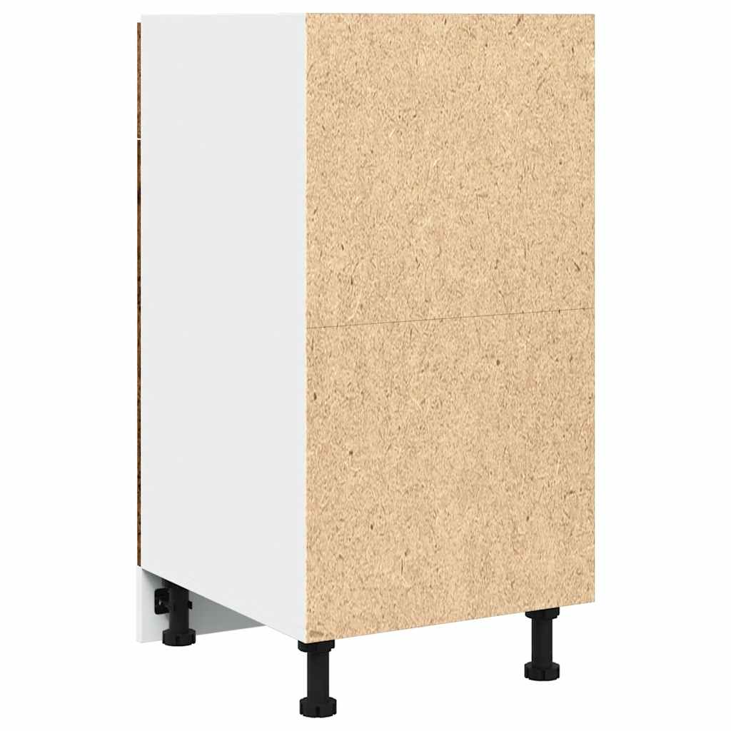 Mobile con Cassetto Legno Antico 40x46x81,5cm Legno Multistrato 856083