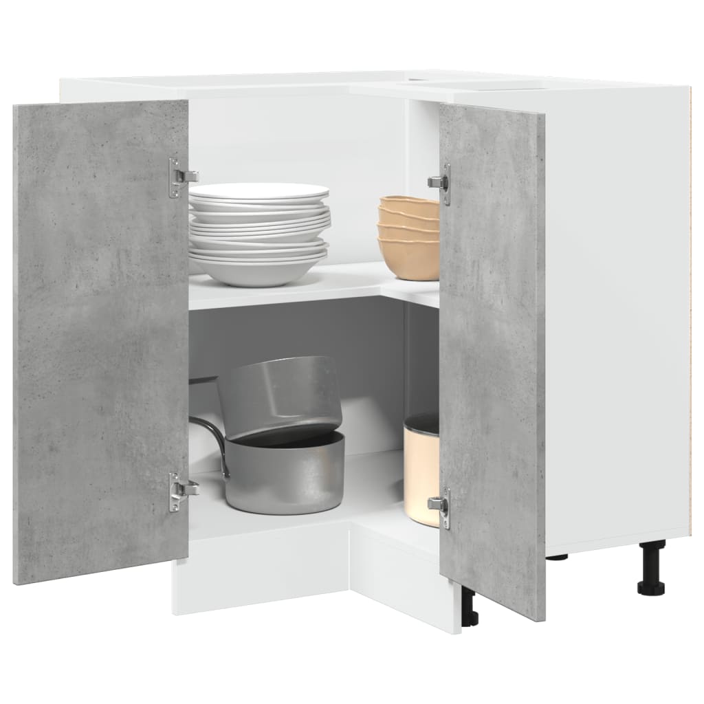 Mobile da Cucina Grigio 75,5x75,5x81,5 cm in Legno Multistrato 856094