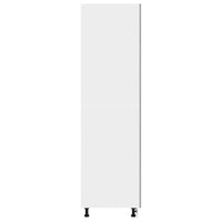 Mobile per Frigo Grigio Cemento 60x57x207 cm Legno Multistrato 856124