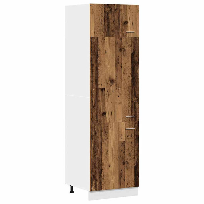 Armadio per Frigo Legno Antico 60x57x207 cm in Truciolato 856125