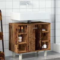 Mobile da Bagno Legno Antico 60x32x53,5 cm in Legno Multistrato 856144