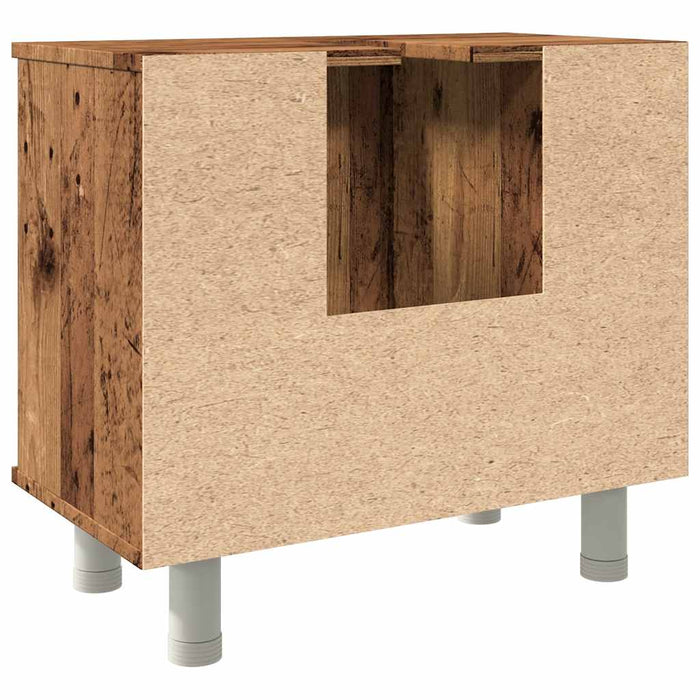 Mobile da Bagno Legno Antico 60x32x53,5 cm in Legno Multistrato 856144