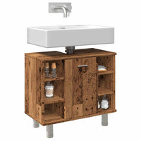 Mobile da Bagno Legno Antico 60x32x53,5 cm in Legno Multistrato 856144