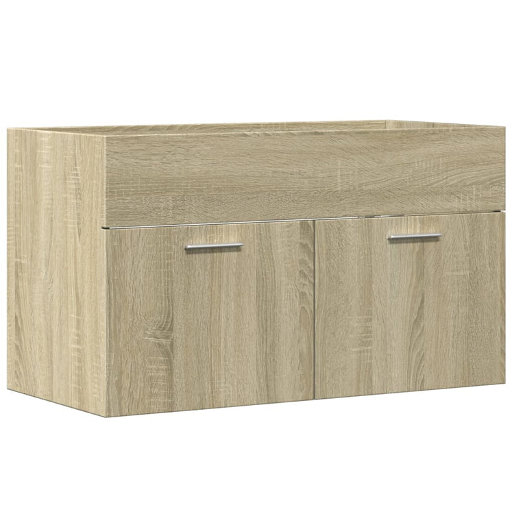 Mobile Sottolavabo Rovere Sonoma 80x38,5x46cm Legno Multistrato 856209