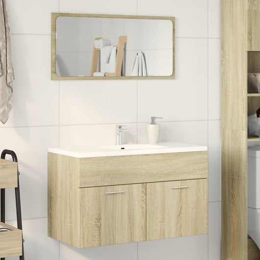 Mobile Sottolavabo Rovere Sonoma 80x38,5x46cm Legno Multistrato 856209