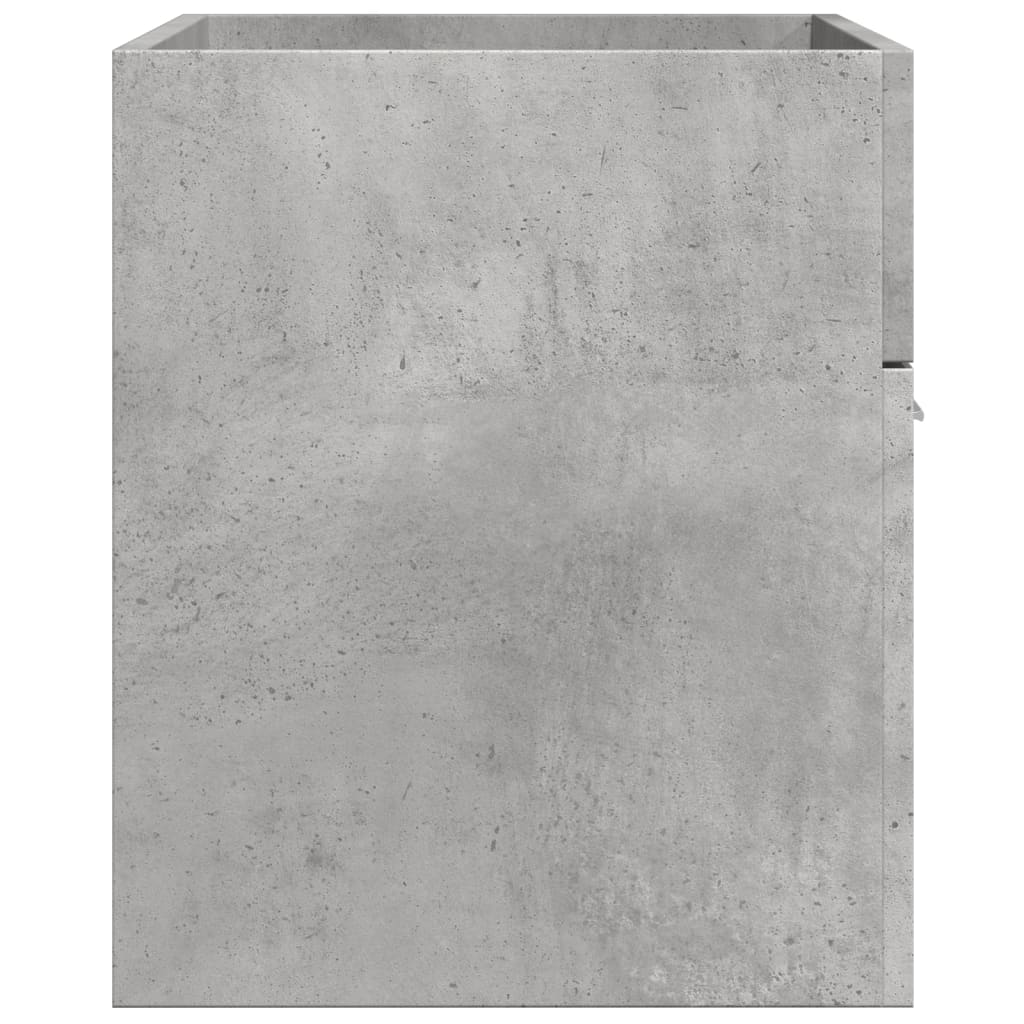 Mobile Lavabo Bagno Grigio Cemento 90x38,5x46 cm Multistrato 856214