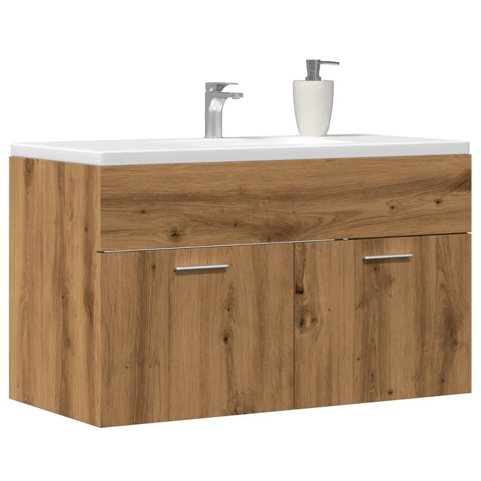 Mobile Lavabo Bagno Rovere Artigianale 90x38,5x46cm Multistrato 856216