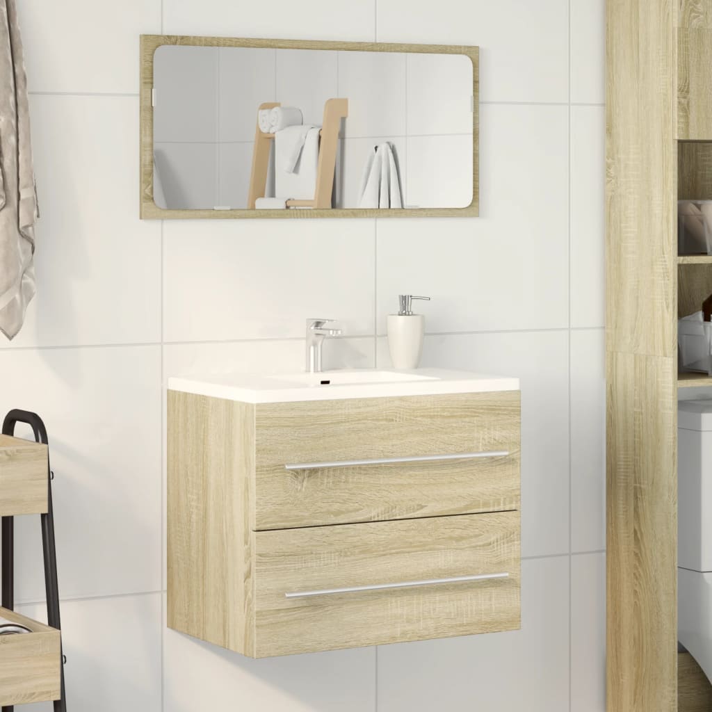 Mobile Lavabo Rovere Sonoma 60x38,5x48 cm in Legno Multistrato 856223