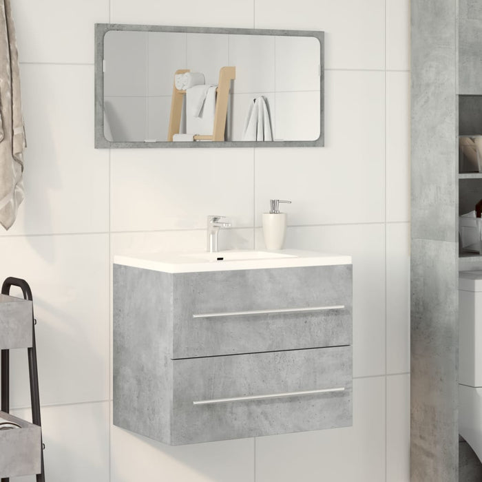 Mobile Lavabo Grigio Cemento 60x38,5x48 cm in Legno Multistrato 856224