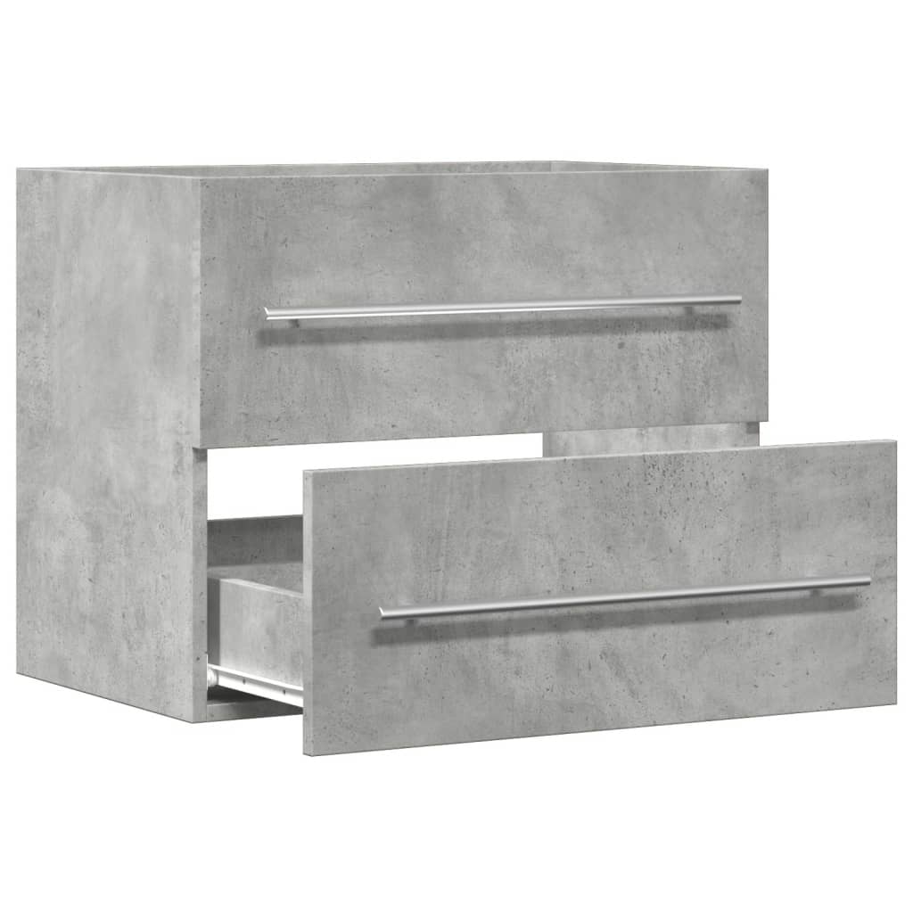 Mobile Lavabo Grigio Cemento 60x38,5x48 cm in Legno Multistrato 856224