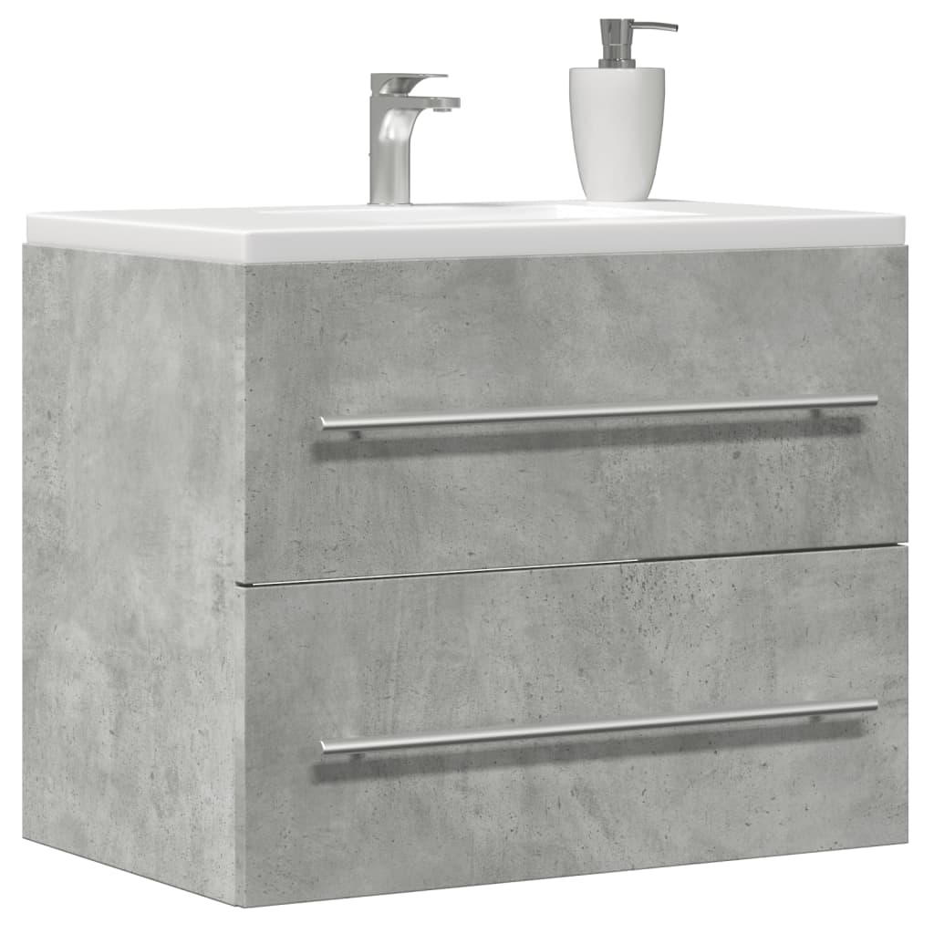 Mobile Lavabo Grigio Cemento 60x38,5x48 cm in Legno Multistrato 856224