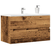 Mobile Lavabo Legno Antico 90x38,5x45 cm in Truciolato 856249