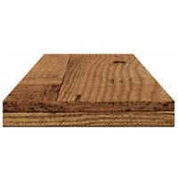 Ripiani Libreria 4 pz Legno Vecchio 60x10x1,5 cm in Truciolato 856295