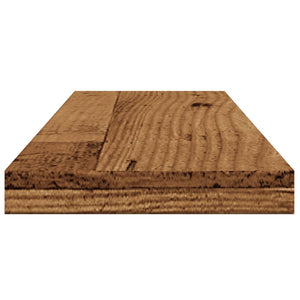 Mensole a Parete 4 pz Legno Antico 60x20x1,5 cm in Truciolato 856297