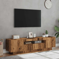 Mobile Porta TV con LED Legno Antico 160x35x40 cm Truciolato 856359