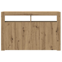 Credenza con Luci LED Artigianale 115,5x30x75 cm in Truciolato 856364