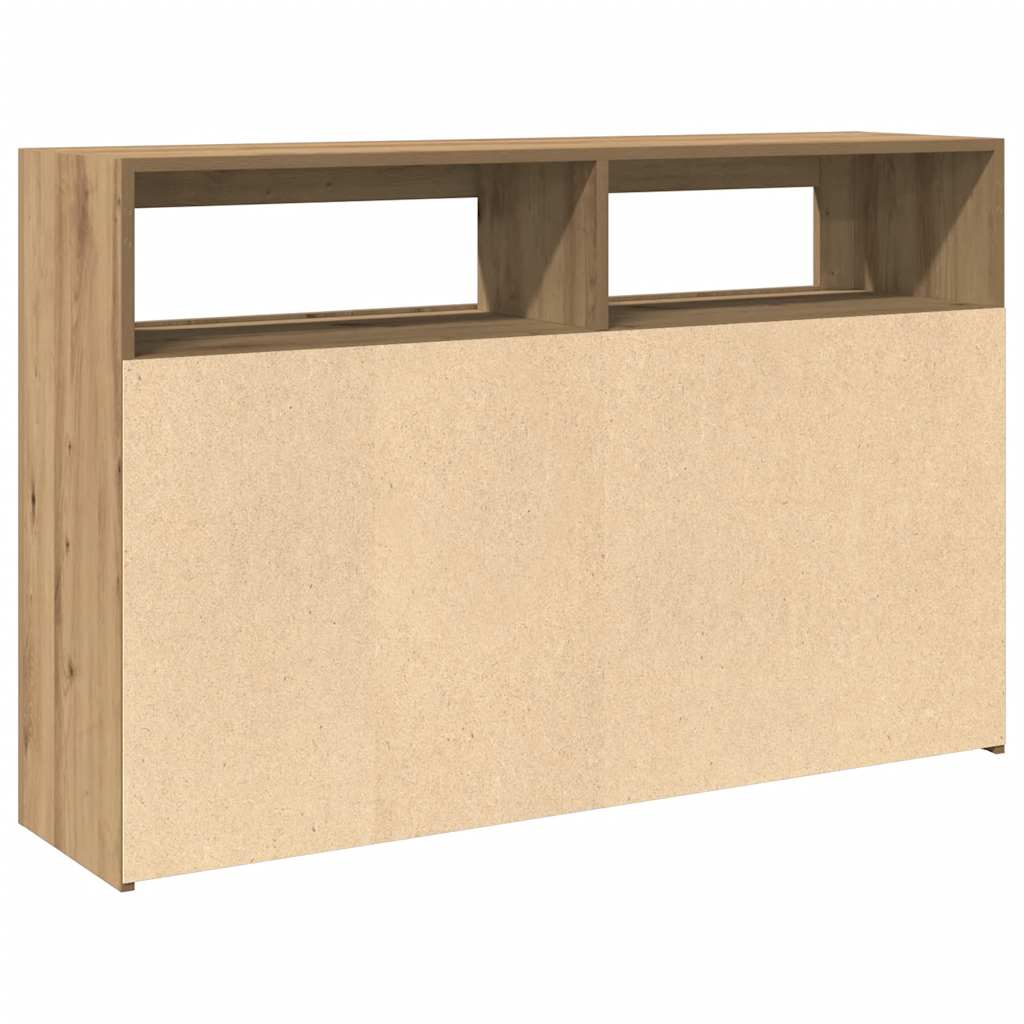 Credenza con Luci LED Artigianale 115,5x30x75 cm in Truciolato 856364