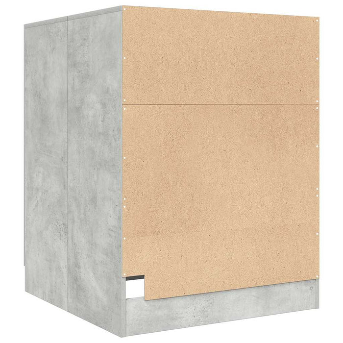 Mobile per Lavatrice Grigio Cemento 70,5x71,5x91,5 cm 856639