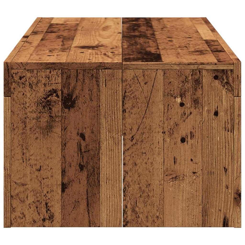 Tavolino da Salotto Legno Antico 102x50x35 cm in Truciolato 856682