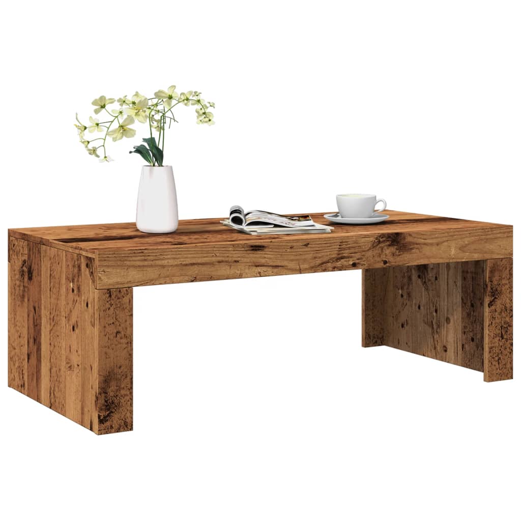 Tavolino da Salotto Legno Antico 102x50x35 cm in Truciolato 856682