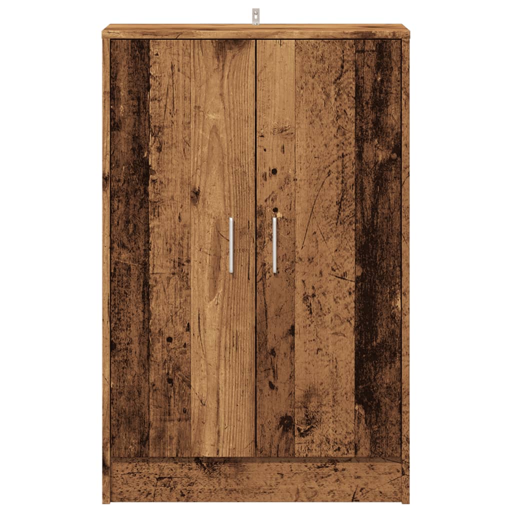 Scarpiera Legno Antico 60x35x92 cm in Legno Multistrato 856698