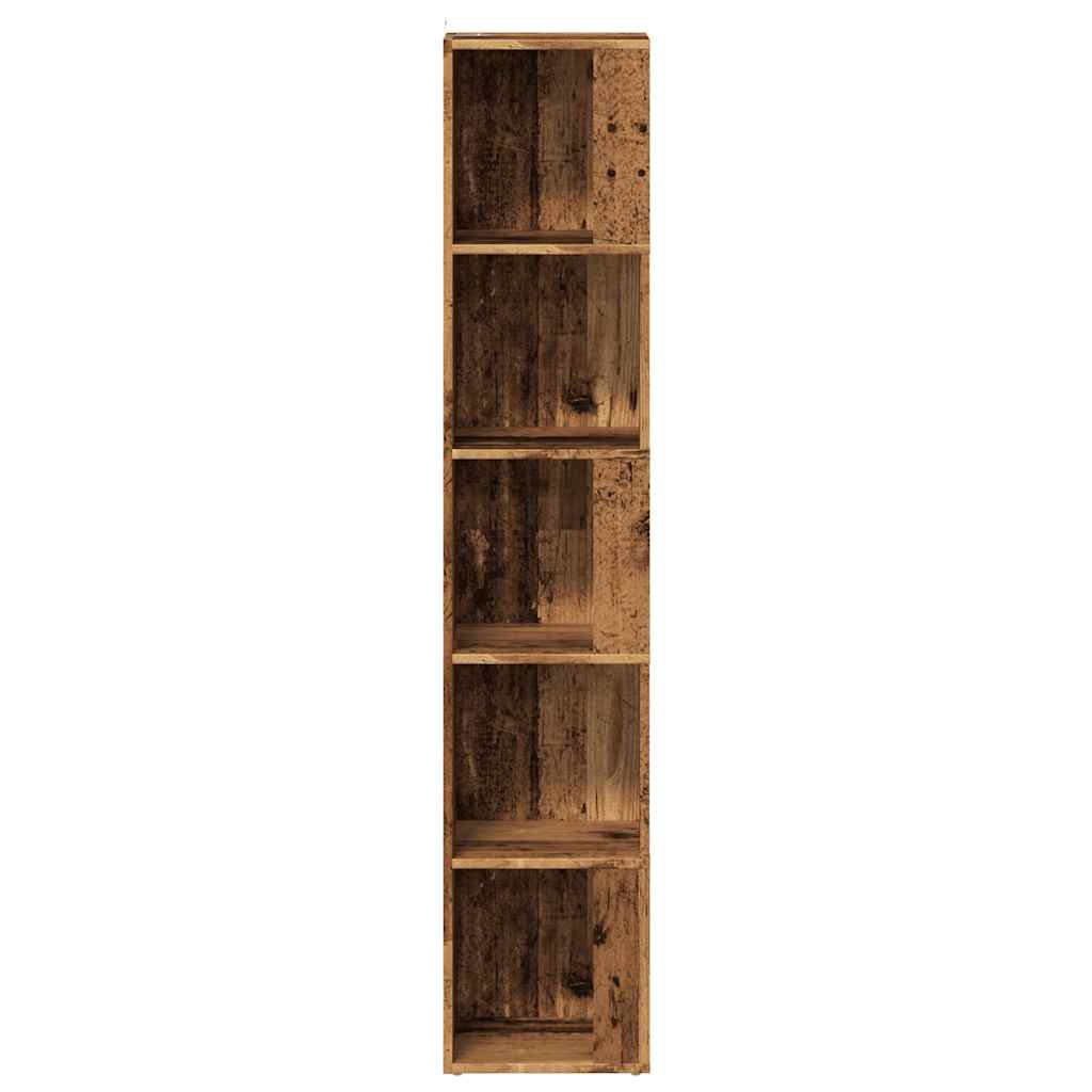 Mobile Angolare Legno Antico 33x33x165 cm in Truciolato 856724