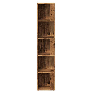 Mobile Angolare Legno Antico 33x33x165 cm in Truciolato 856724