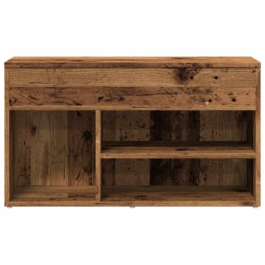 Scarpiera Legno Antico 80x30x45 cm in Legno Multistrato 856756