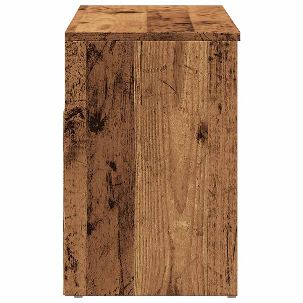 Scarpiera Legno Antico 80x30x45 cm in Legno Multistrato 856756