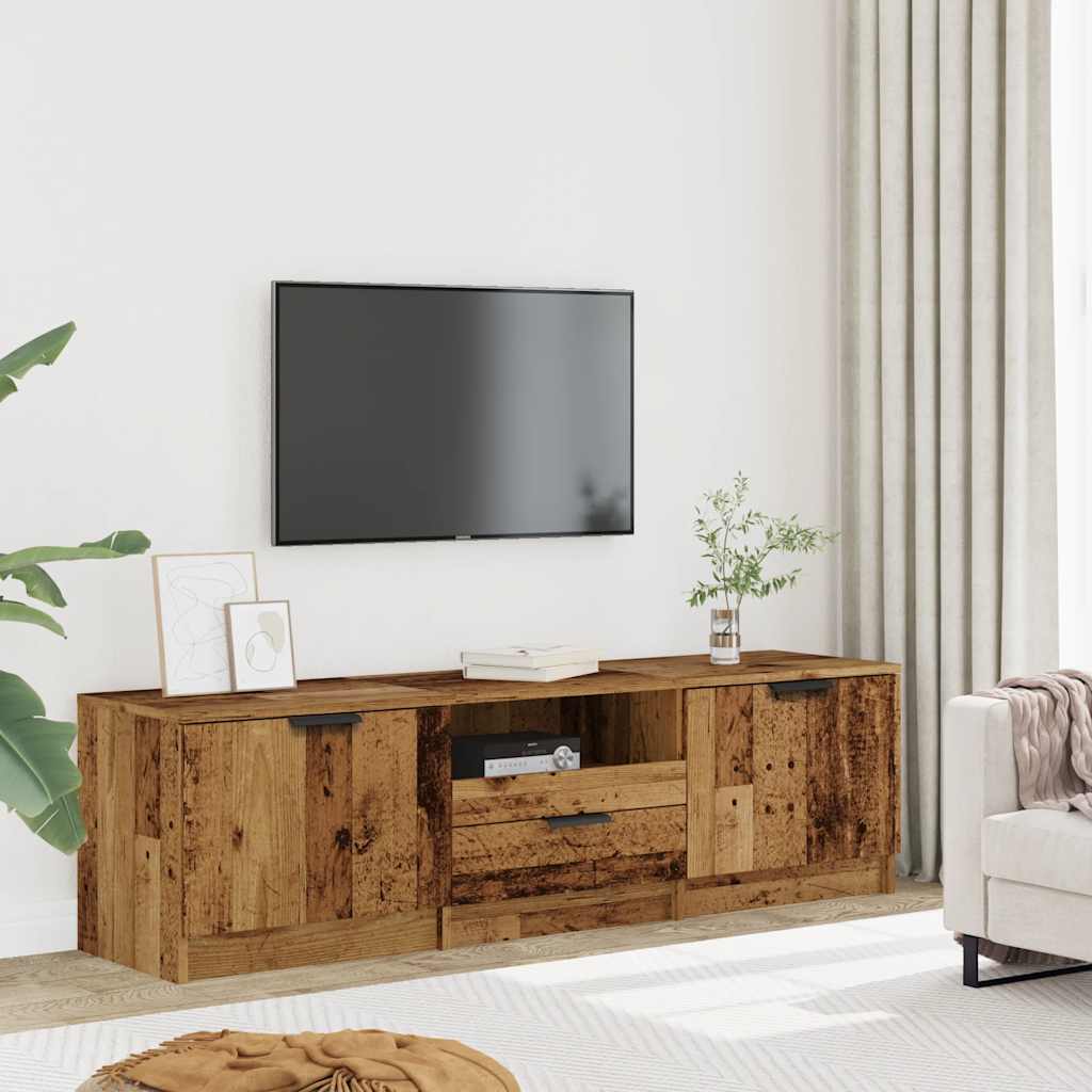 Mobile Porta TV in Legno Vecchio 140x35x40 cm in Truciolato 856850