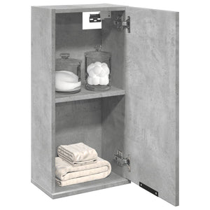 Mobile da Bagno a Parete Grigio Cemento 32x20x67 cm 856936