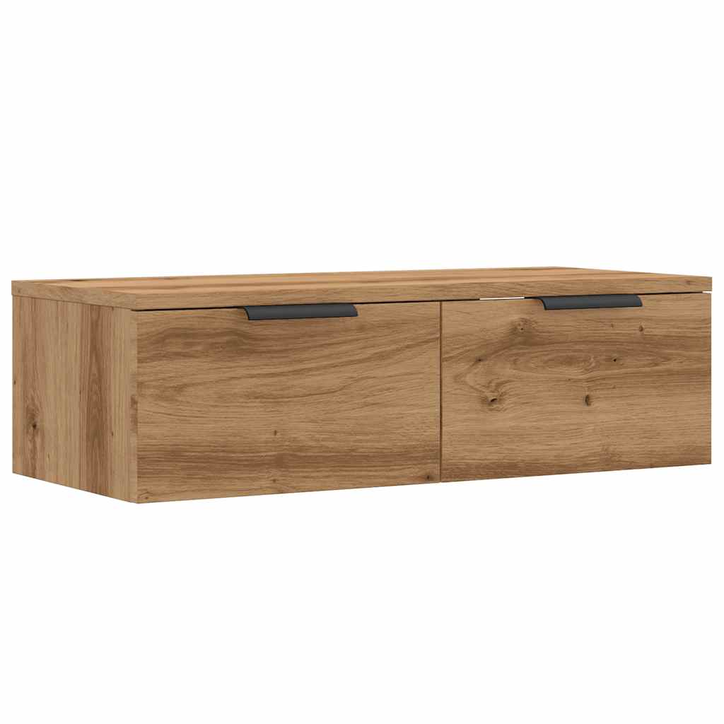 Mobile a Parete Legno Antico 68x30x20 cm in Legno Multistrato 856983