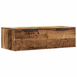 Mobile a Parete Legno Antico 68x30x20 cm in Legno Multistrato 856983