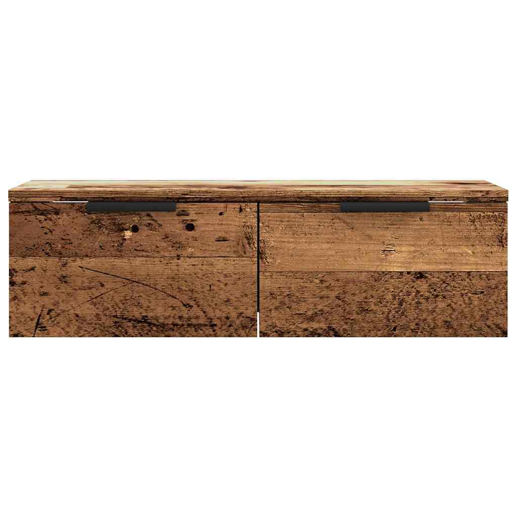 Mobile a Parete Legno Antico 68x30x20 cm in Legno Multistrato 856983