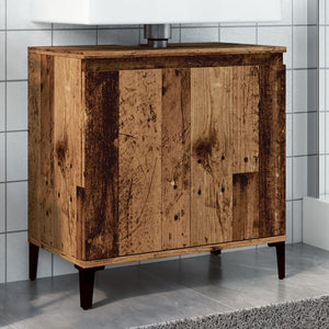 Mobile Lavabo Legno Antico 58x33x60 cm in Legno Multistrato 857117