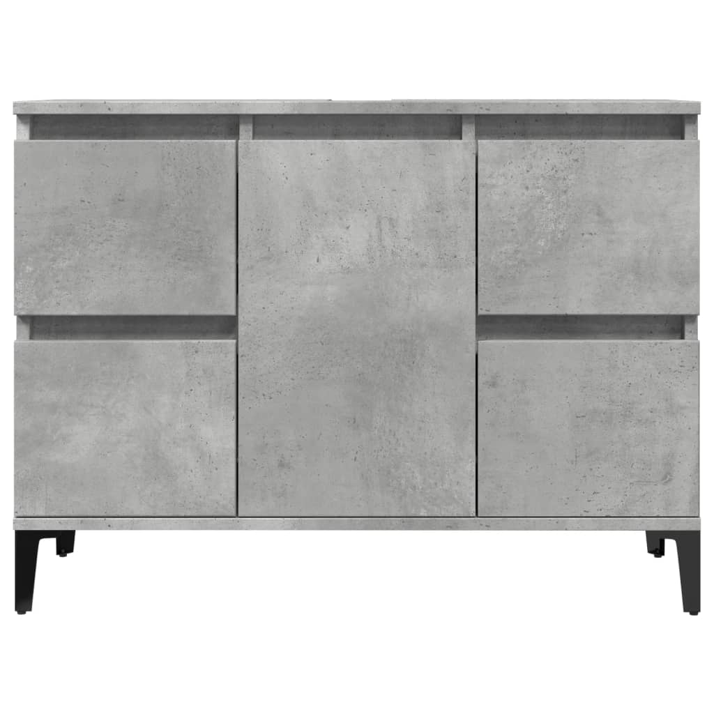 Mobile Lavabo Grigio Cemento 80x33x60 cm in Legno Multistrato 857128